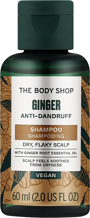 The Body Shop Ginger Shampoo Anti-Dandruff Vegan Šampon za kosu protiv prhuti s đumbirom i proteinima svile za suho vlasište koje se peruta