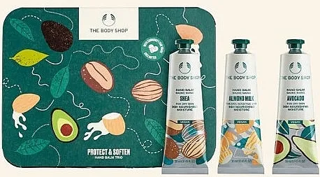 The Body Shop Protect &amp; Soften Hand Balm Trio Set balzama za ruke
