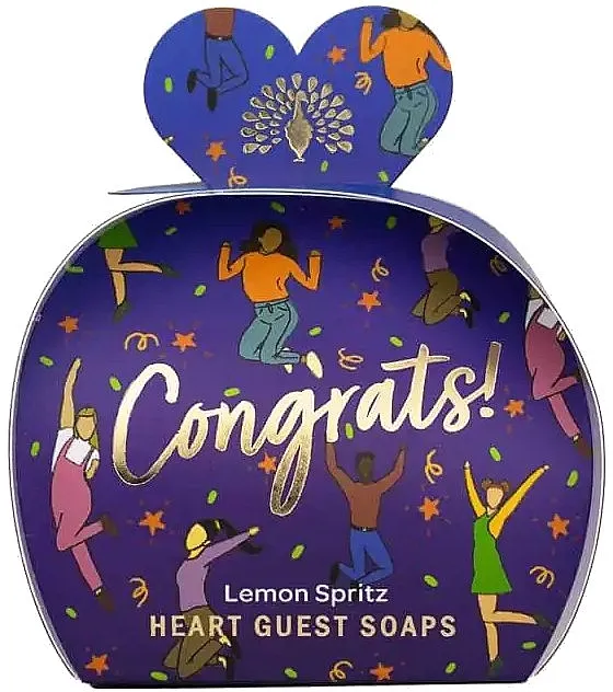 The English Soap Company Occasions Collection Congrats Heart Guest Soaps (soap/3x20g) Komplet