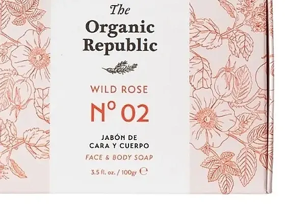 The Organic Republic Wild Rose Face Body Soap Sapun