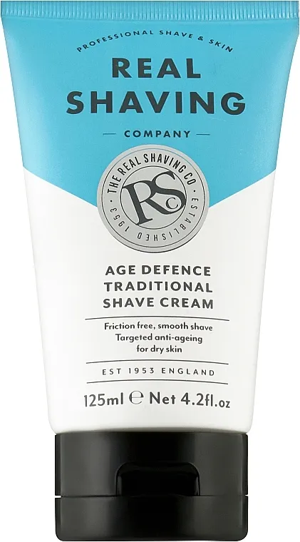 The Real Shaving Co. Age Defence Traditional Shave Cream Tradicionalna krema za brijanje