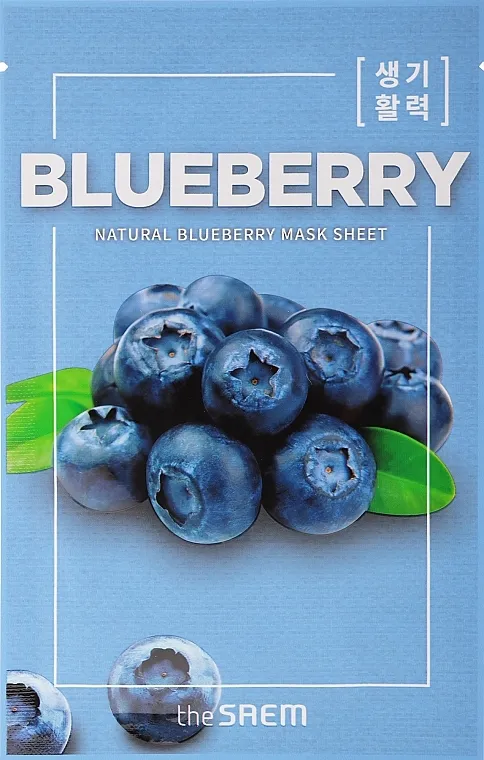 The Saem Natural Mask Sheet Blueberry Sheet maska s ekstraktom borovnice
