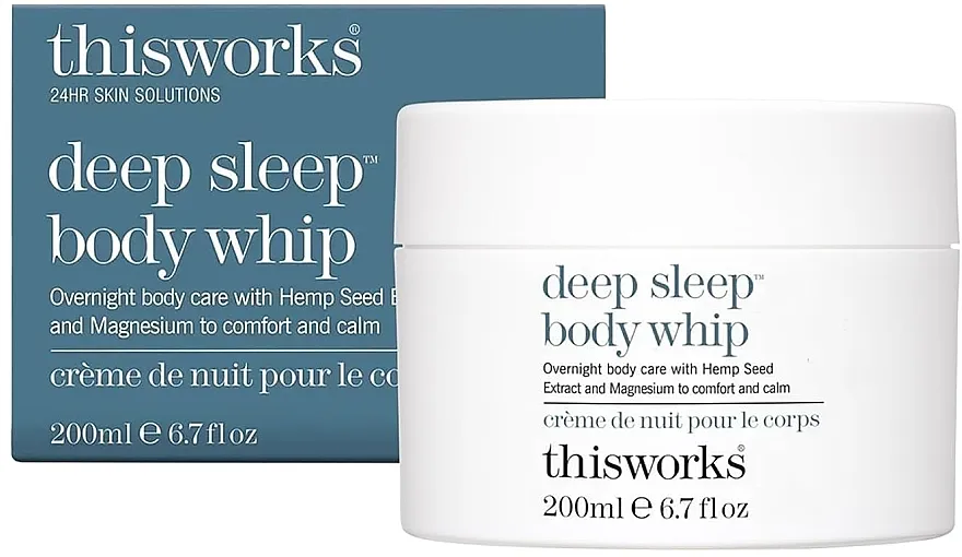This Works Deep Sleep Body Whip Krem za telo sa ekstraktom semenki konoplje i magnezijumom