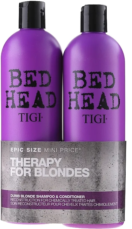 Tigi Bed Head Dumb Blonde (shm/750ml + cond/750ml) Set