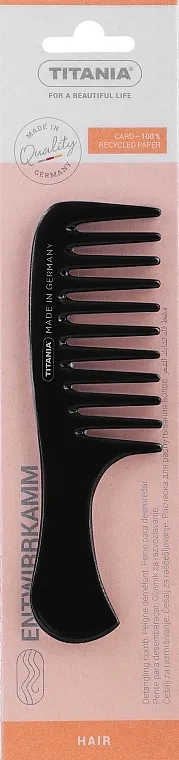 Titania Češalj sa ručkom 14.5 cm, crni