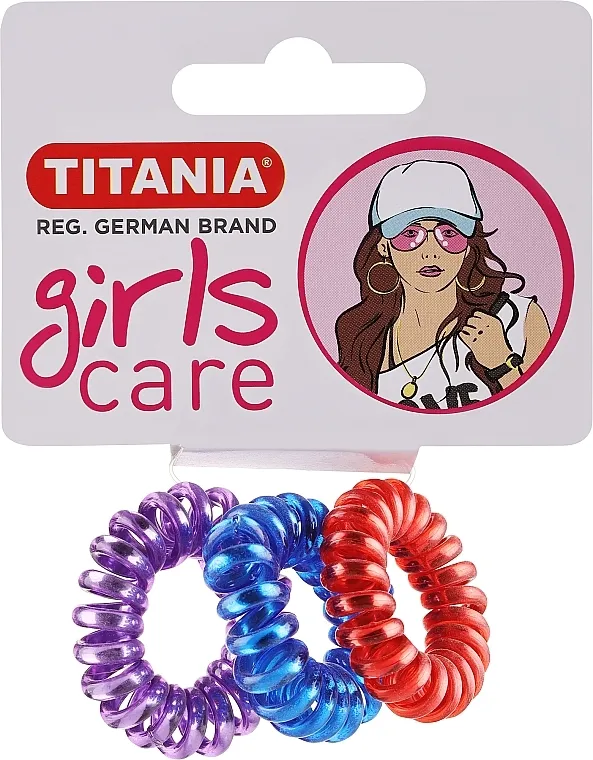 Titania Girls Care Kopča za kosu elastična, 3 kom