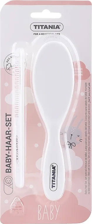 Titania (hairbrush/comb) Set dečijih češljeva, bela boja