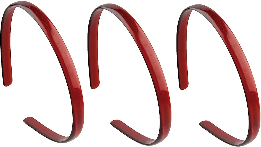 Titania Rajf za kosu plastični "Basic", srednji, 3 komada, braon