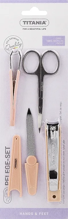 Titania Set za manikir, boje breskve