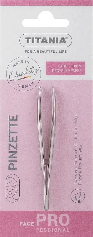 Titania Ukošena pinceta, 8 cm, 1066, u blisteru