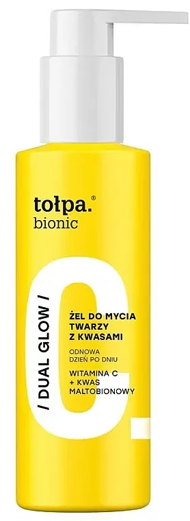 Tolpa Bionic Dual Glow Face Cleansing Gel Vitamin C &amp; Maltobionic Acid Gel za umivanje sa kiselinama