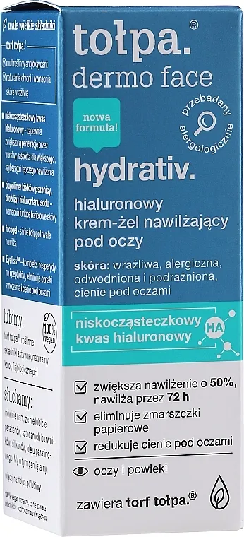 Tolpa Dermo Face Hydrativ Moisturizing Relaxing Eye Cream-Gel Hidratantna krema-gel ispod očiju