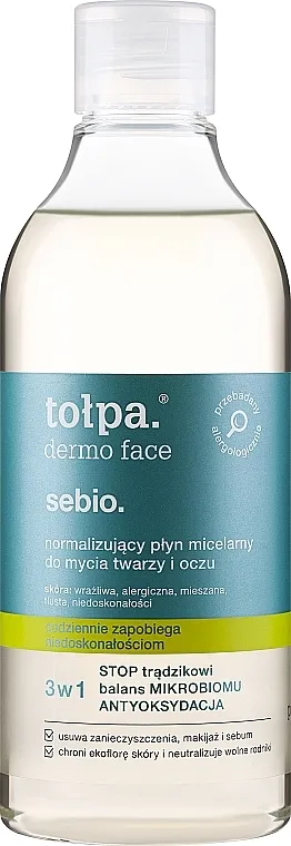 Tolpa Dermo Face Normalising Micellar Water Normalizirajuća micelarna voda za lice i oči