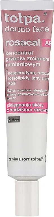 Tolpa Dermo Face Rosacal AR Noćni koncentrat protiv crvenila