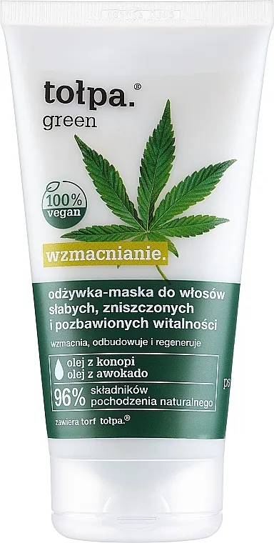 Tolpa Green Conditioner Mask Regenerator-maska ​​za slabu oštećenu kosu