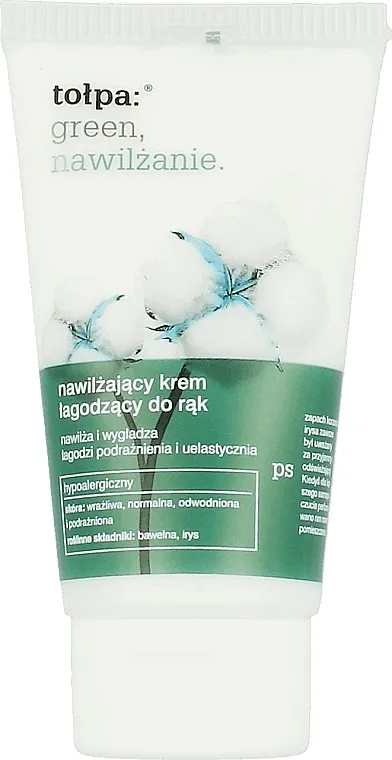 Tolpa Green Hydration Moisturizing Soothing Hand Cream Umirujuća hidratantna krema za ruke