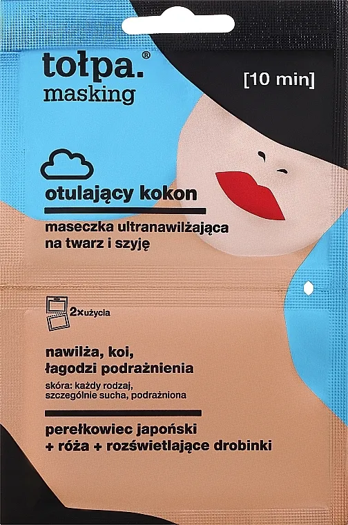 Tolpa Masking Cocoon-Hugging Ultra Moisturizing Face And Neck Mask Hidratantna maska ​​za lice
