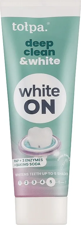 Tolpa White On Deep Clean &amp; White Toothpaste Pasta za zube 'Dubinsko čišćenje i belina'
