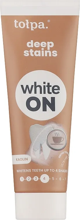 Tolpa White On Deep Stains Toothpaste Izbeljujuća pasta za zube "Efekat bele gline"