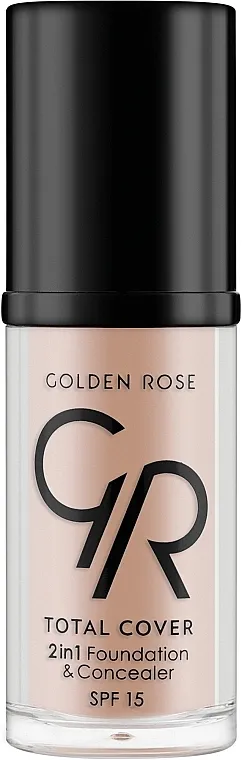 Tonska krema-korektor Golden Rose Total Cover 2in1 Foundation &amp; Concealer