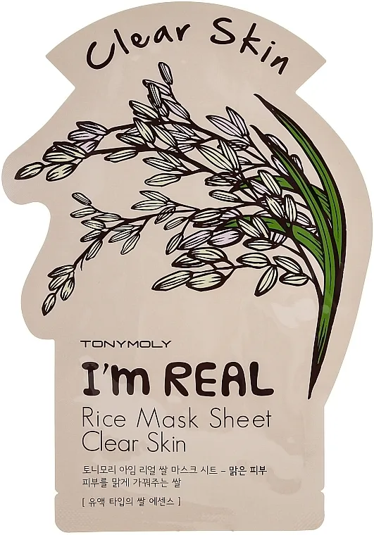 Tony Moly I'm Real Rice Mask Sheet Sheet maska ​​za lice
