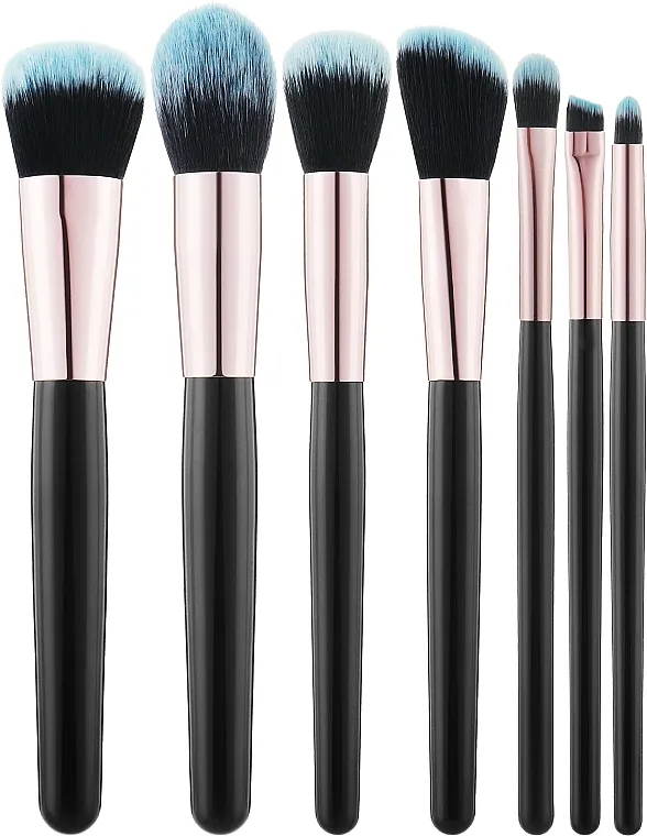 Tools For Beauty MiMo Makeup Brush Black Set Set kistova za šminku, 7 kom