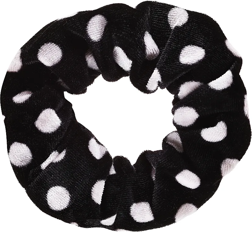 Top Choice Dots Gumica za kosu, 22883, crna