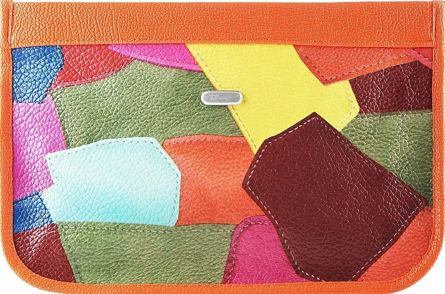 Top Choice Ženska kozmetička torbica "Patchwork", 94453, mješavina boja s narančastom