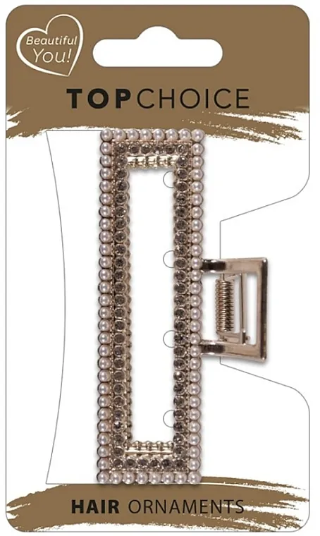 Top Choice Hair Claw Šnala za kosu sa biserima, 26836