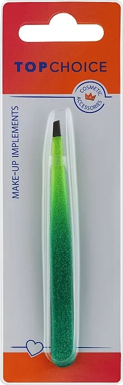 Top Choice Kosopletena pinceta Epoxy Glitter 75995, zeleno-žuti ombre