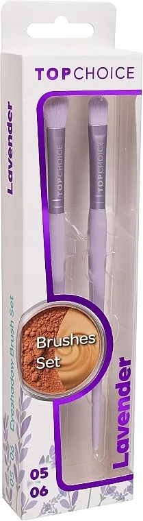 Top Choice Lavender Brushes Set Set četkica za šminkanje