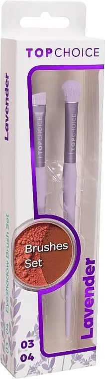 Top Choice Lavender Eyeshadow Brushes Lavender 03, 04 Četkica za senke za oči, 2 kom.