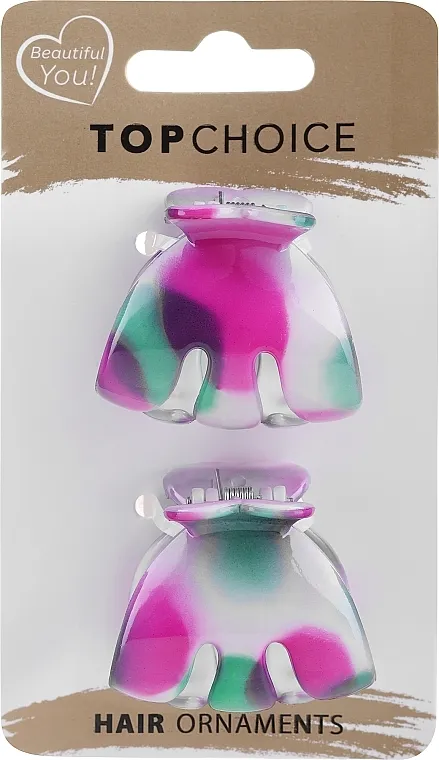 Top Choice Šnale za kosu, 24818+1, roze-zelene