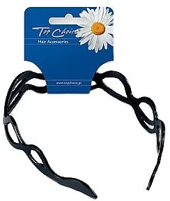 Top Choice Obruč za kosu valoviti, 27703, crni