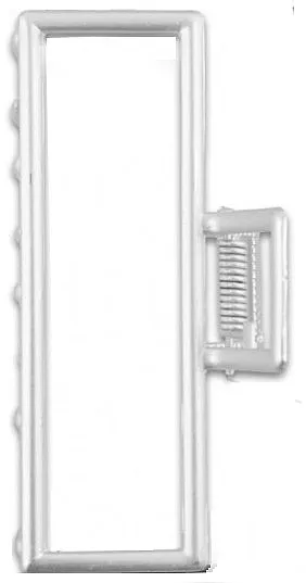 Top Choice Simple Šnala za kosu, 28670, srebrna