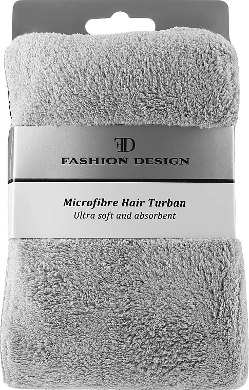 Top Choice Sivi peškir-turban za kosu, 30130