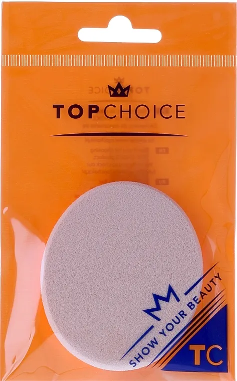 Top Choice Spužvica za tekući puder, okrugla