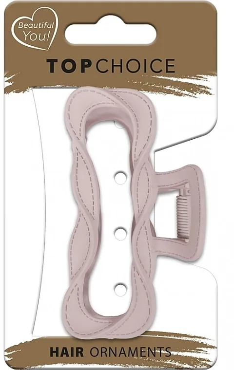 Top Choice Štipaljka za kosu sa šavom, mat, 20957, bež