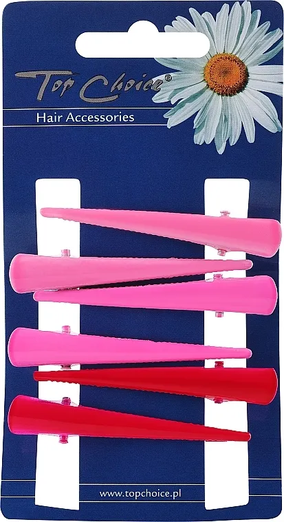 Top Choice Ukosnice za kosu, 25006, roze i crvene