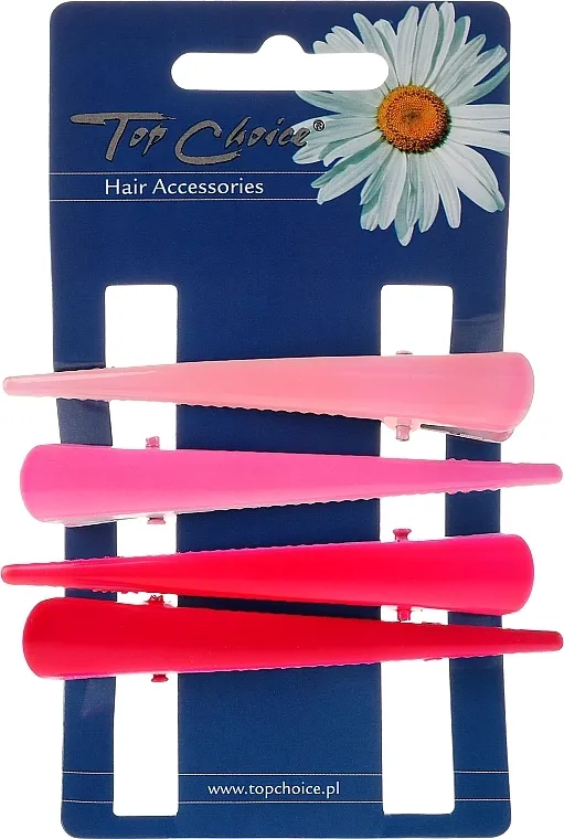 Top Choice Ukosnice za kosu, 25075, roze i crvene