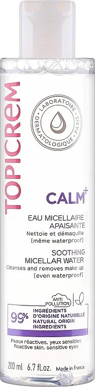 Topicrem Calm+ Soothing Micellar Water Umirujući micelarni voda za skidanje šminke