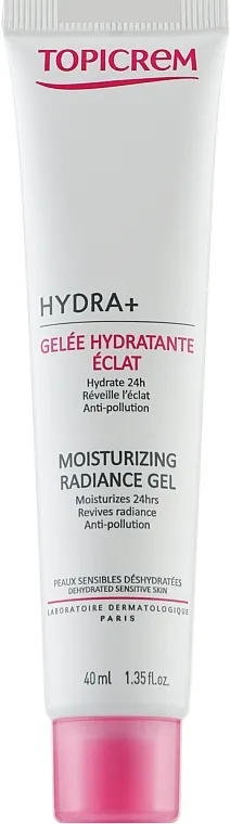 Topicrem Hydra+ Moisturizing Radiance Gel Hidratantni gel za blistavu kožu