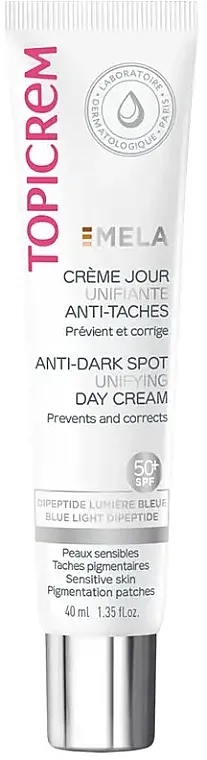 Topicrem Mela Anti-Dark Spot Unifying Day Cream SPF50+ Dnevna krema protiv hiperpigmentacije