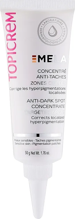 Topicrem Mela Anti-Spot Concentrate Targeted Areas Koncentrat protiv pigmentnih mrlja na pojedinim delovima kože