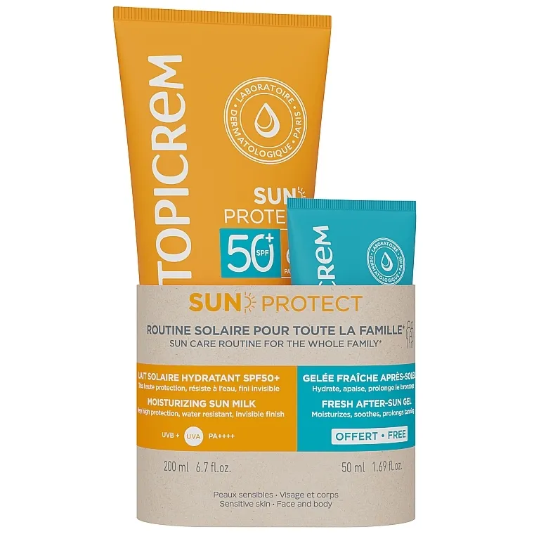 Topicrem Sun Protect (gel/50ml + sun/milk/200ml) Set