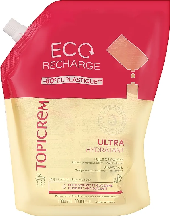 Topicrem Ultra-Moisturizing Shower Oil (uzupełnienie) Ultrahidratantno ulje za tuširanje