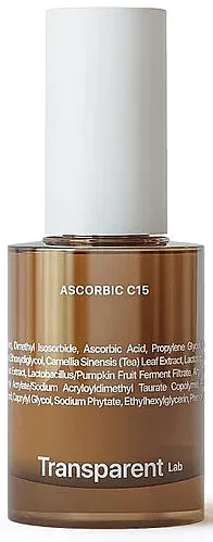Transparent Lab Ascorbic C15 Serum Serum za osvetljivanje protiv starenja
