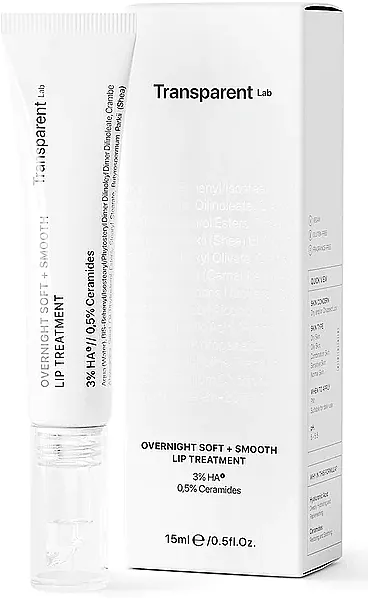 Transparent Lab Overnight Soft + Smooth Lip Treatment Niche Beauty Lab Maska za regeneraciju usana