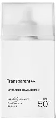 Transparent Lab Ultra Fluid Cica Sunscreen SPF 50+ Zaštitna krema za lice sa centelom