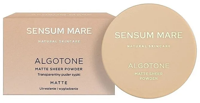 Transparentni kompaktni puder Sensum Mare Algotone Matte Sheer Powder